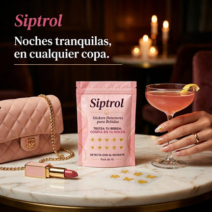 Siptrol™ | Pegatinas de detección de sustancias en bebidas