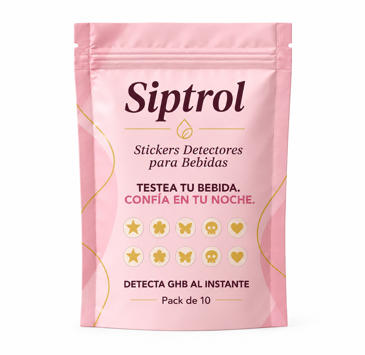 Siptrol™ | Pegatinas de detección de sustancias en bebidas
